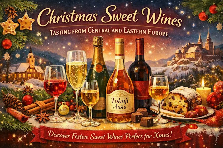 Christmas Sweet Wines Tasting from Central and Eastern Europe at InKnotts Wine