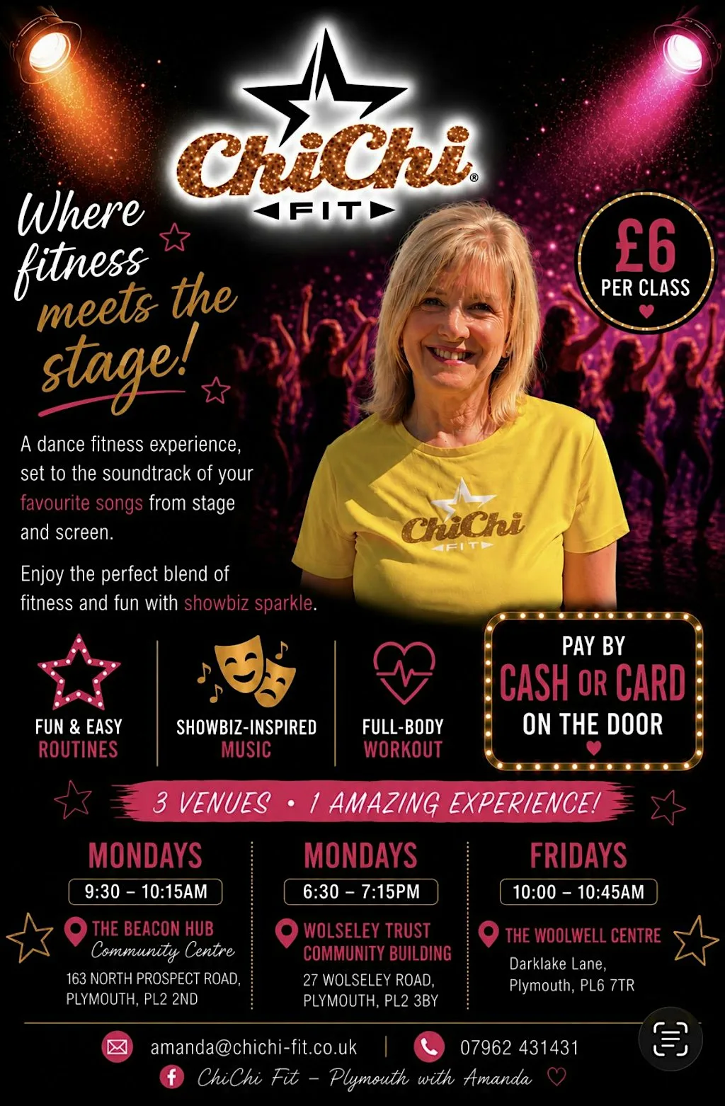 ChiChi Fit musical theatre fitness classes at The Woolwell Centre