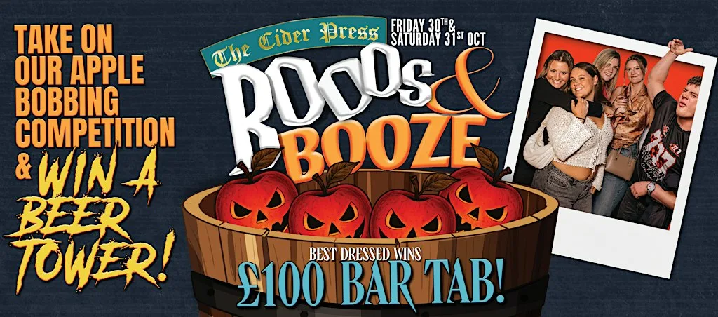BOO’S & BOOZE - CIDER PRESS HALLOWEEN at The Cider Press