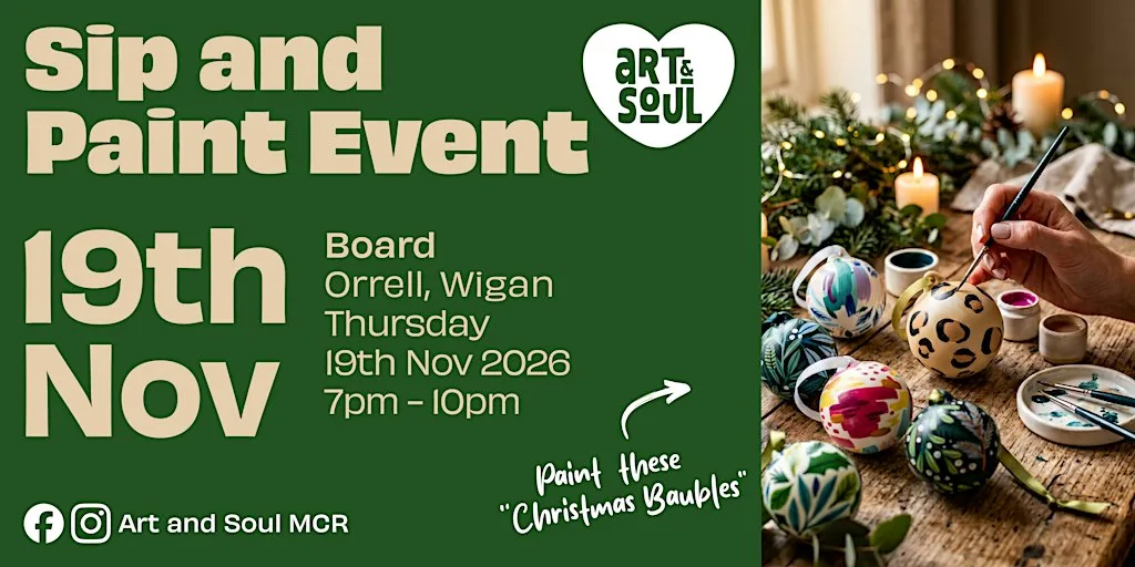 Sip and Paint Event at Board, Orrell, Wigan