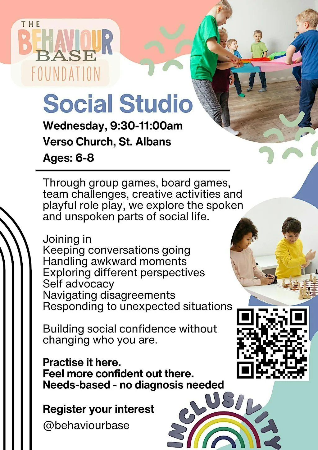 Social Studio for ages 6-8 (6 sessions) at Verso Vineyard Church (St Albans site)