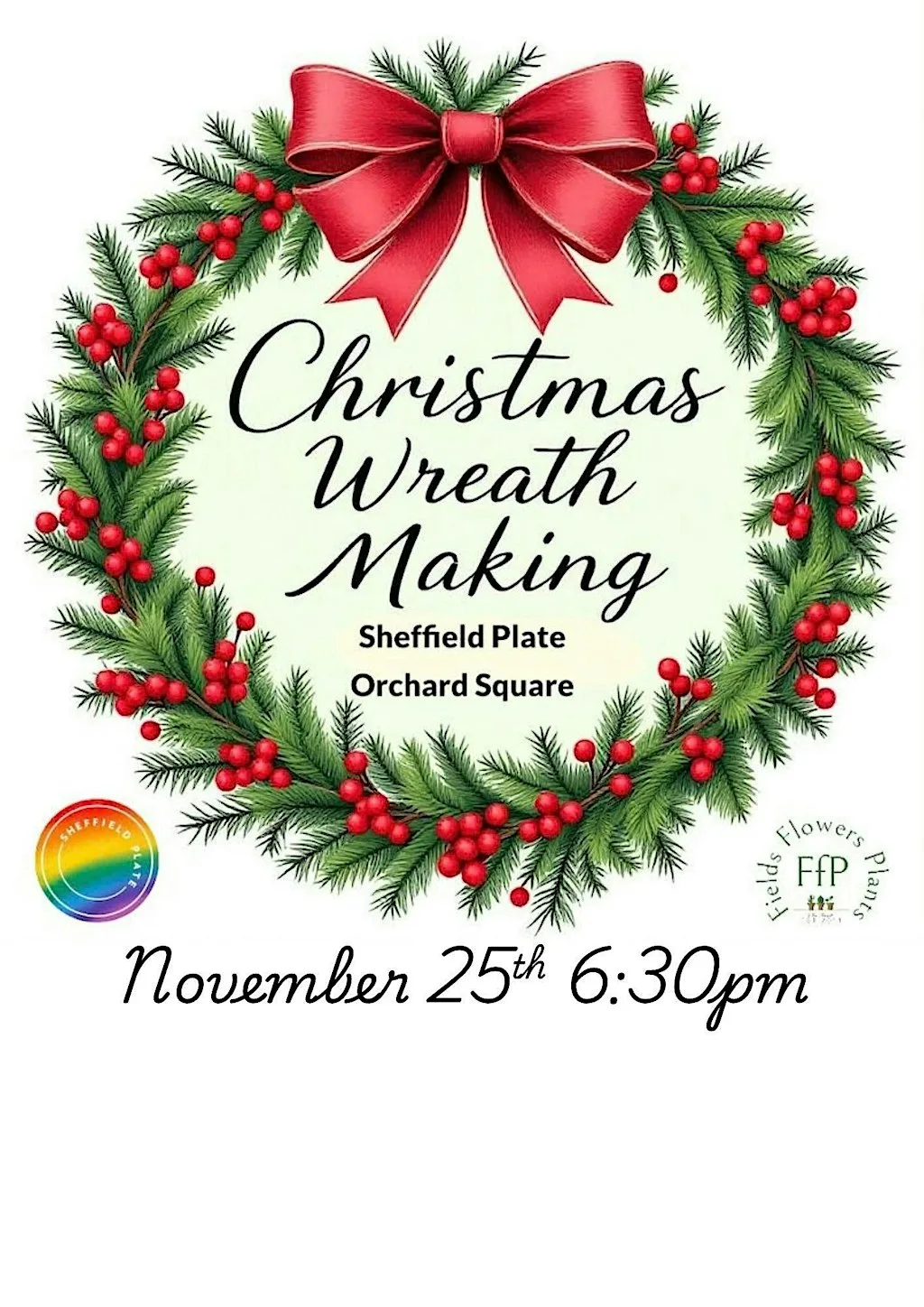 Wreath Making Workshop at Sheffield Plate