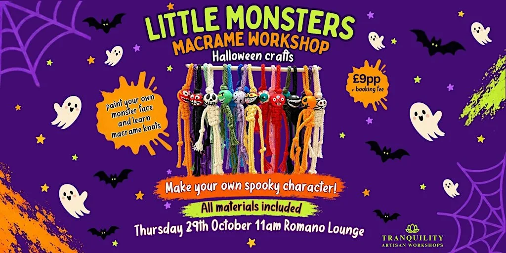 Little Monsters – Halloween Macramé Workshop at Romano Lounge