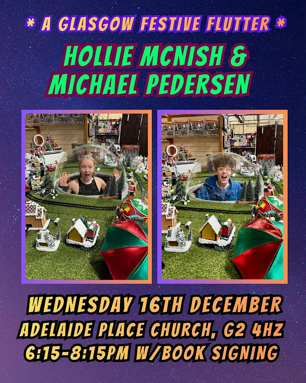 Hollie McNish & Michael Pedersen: A Glasgow Festive Flutter