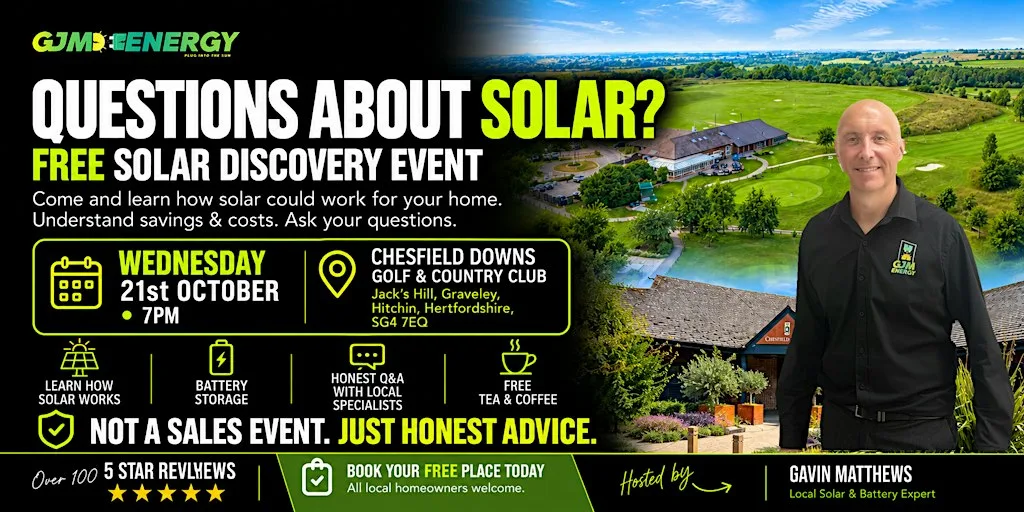 FREE Solar Discovery Evening - Chesfield Downs Golf & Country Club at Chesfield Downs