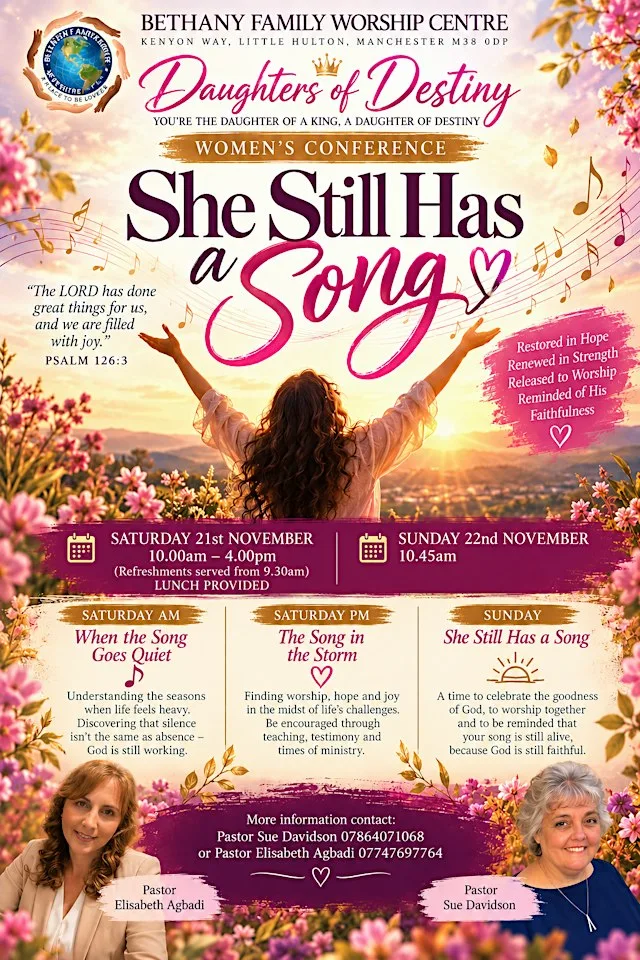 Daughters of Destiny (She still has a song) at Bethany Family Worship Centre