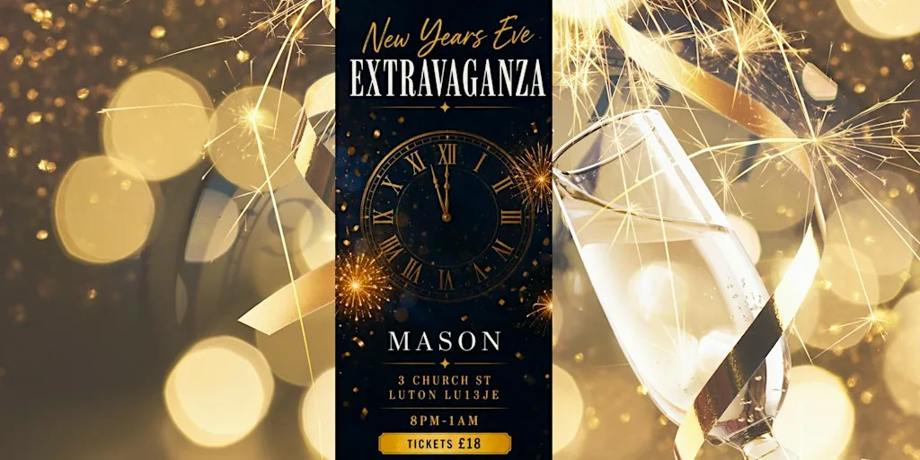 New Years Eve Motown & Soul party Mason's Luton