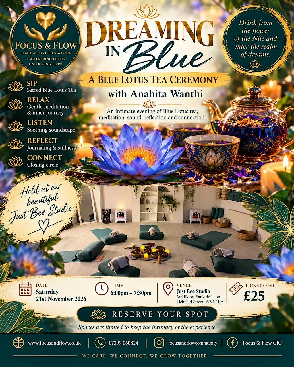 Dreaming in Blue – A Blue Lotus Tea Ceremony