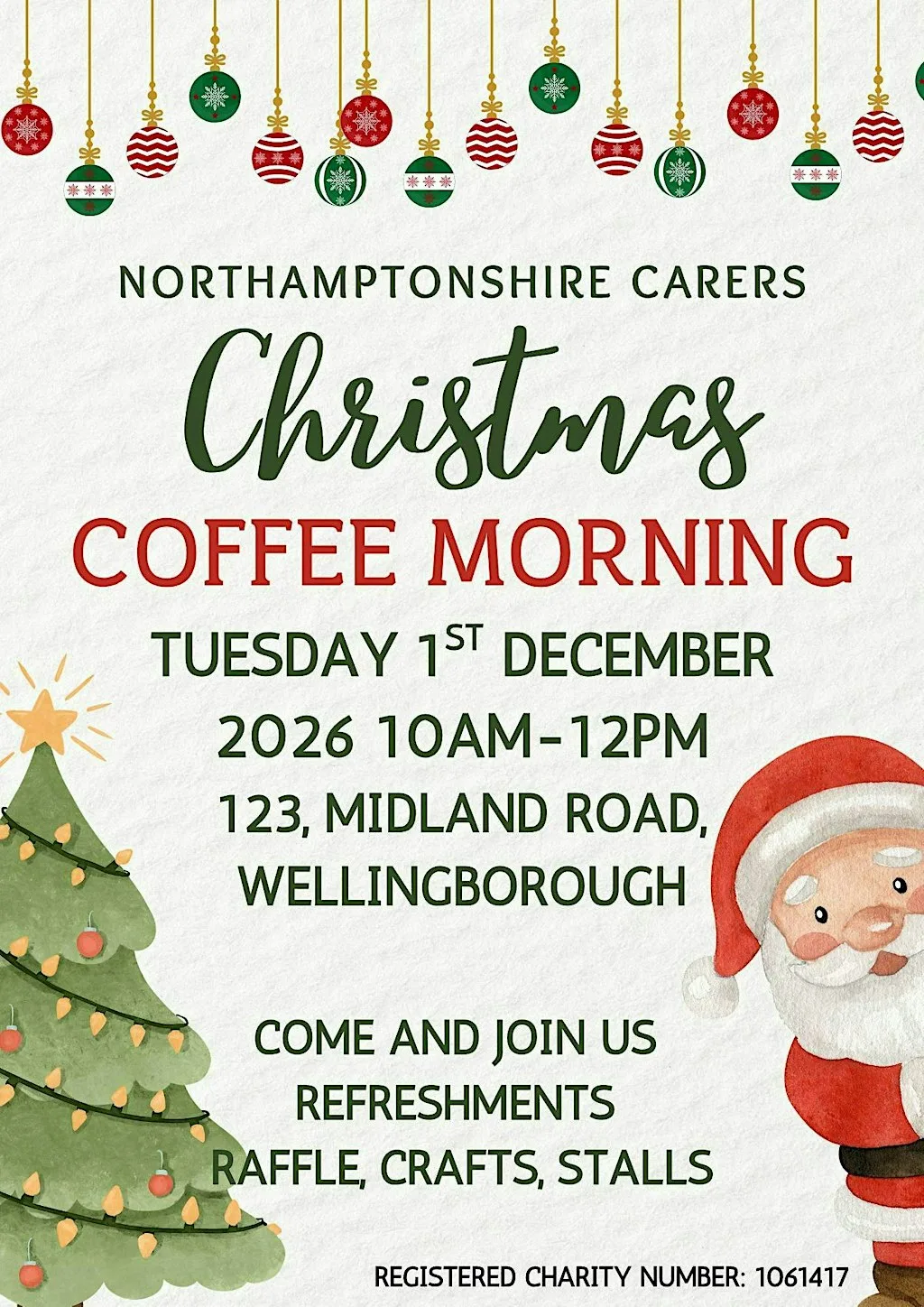 Christmas Coffee Morning at 123 Midland Rd