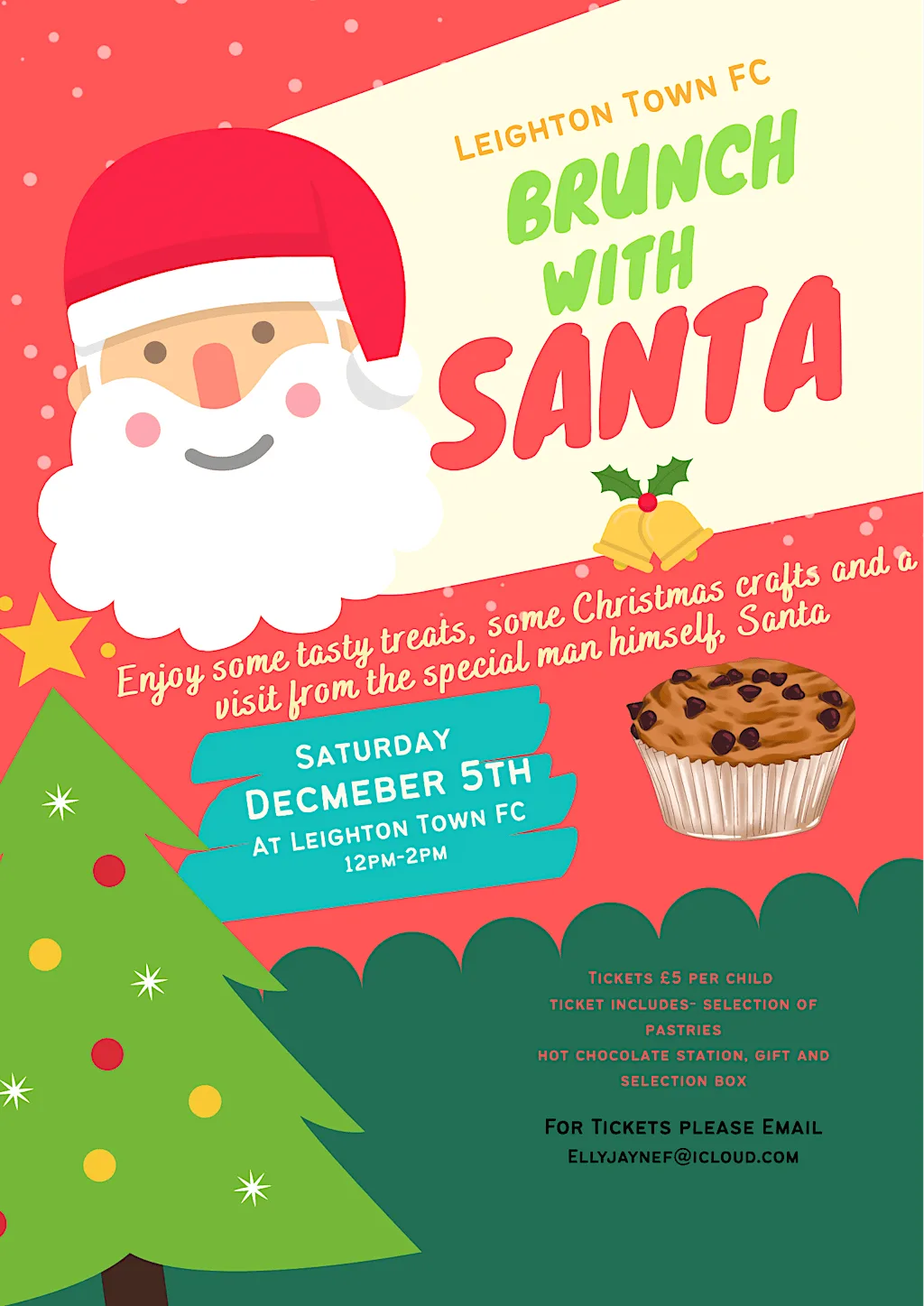 Brunch with Santa at Leighton Town F C