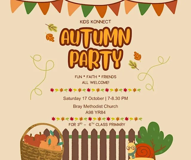 Kids Konnect Autumn Party 2026 at Bray Methodist Church