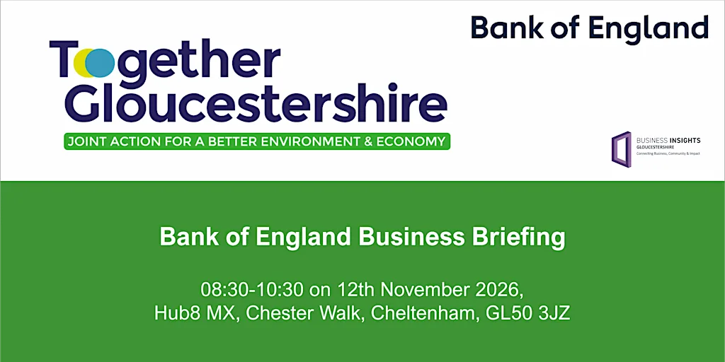 Bank of England Insider briefing for Together Gloucestershire