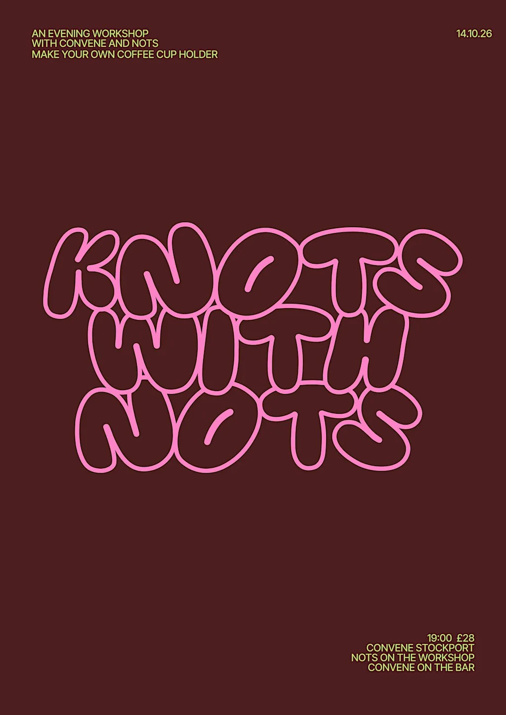 Knots with NOTS - Macrame coffee cup holder @ Convene