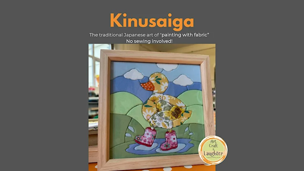 Kinusaiga Workshop – Fabric Art Without Sewing at Art Craft & Laughter