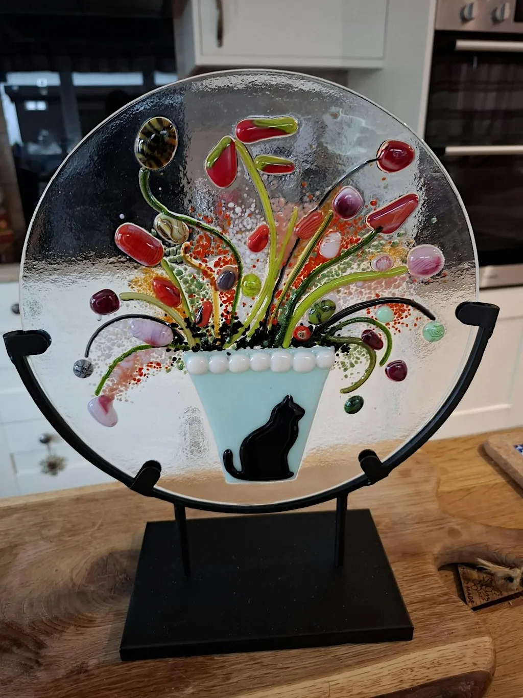 Fused glass picture at 23 Stanley Rd