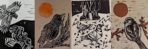 Christmas Card Lino Print Workshop
