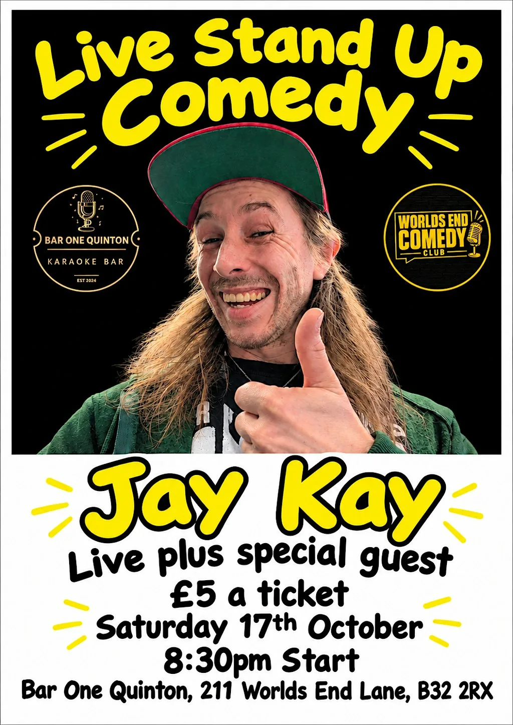 Live Stand Up Comedy with Jay Kay