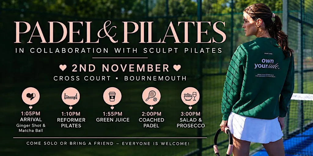 The Autumn Social Padel & Pilates at Cross Court Padel Bournemouth
