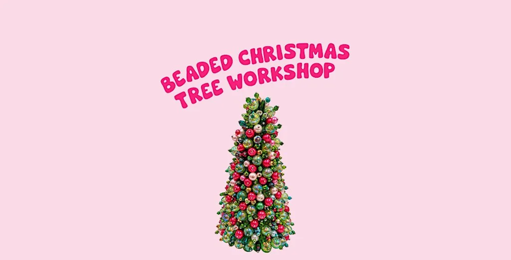 Beaded Christmas tree workshop at Green Jam Creatives