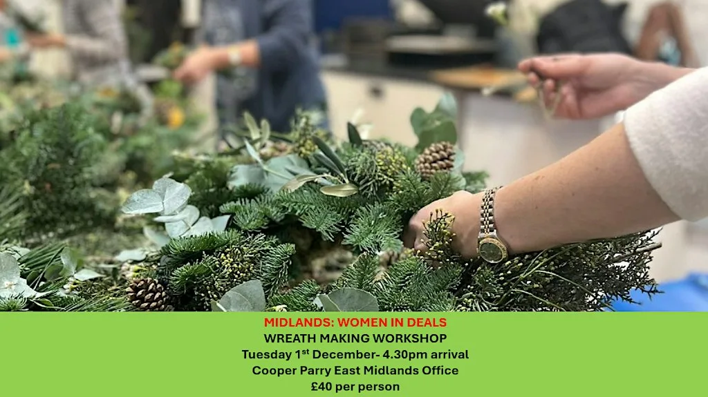 Midlands: Women in Deals Wreath Making Workshop