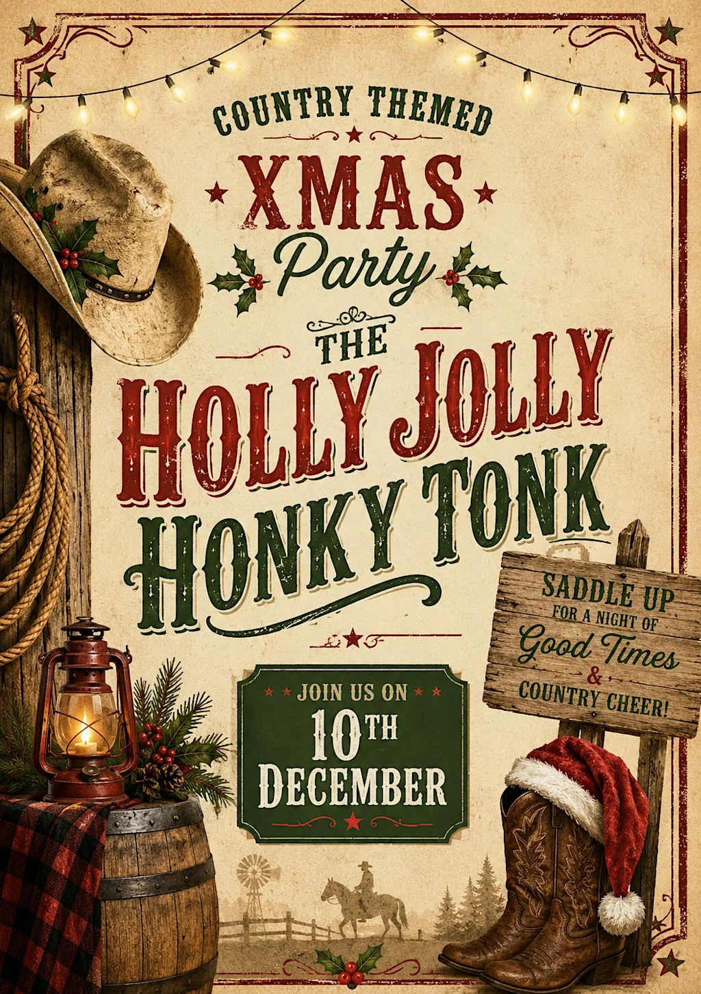 Holly Jolly Honky Tonk Country Night at Delta Hotels Northampton