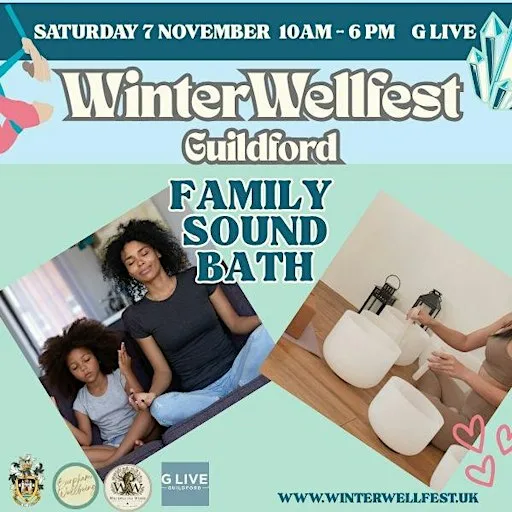 Family sound bath experience at Winter Wellfest