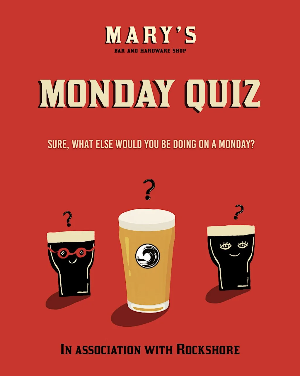 Mary's Monday Quiz Night at Mary's Bar & Hardware