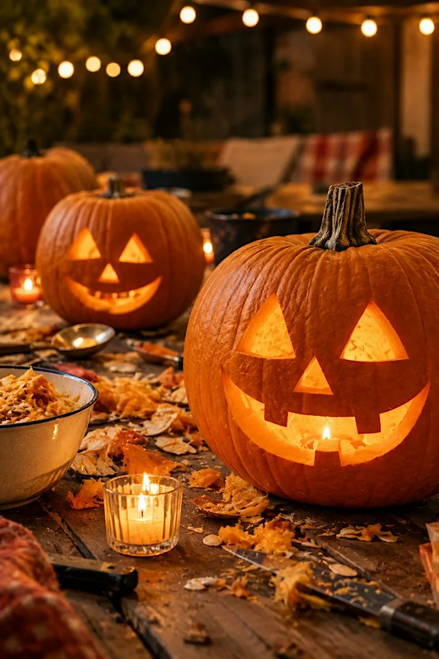 Family Pumpkin Carving