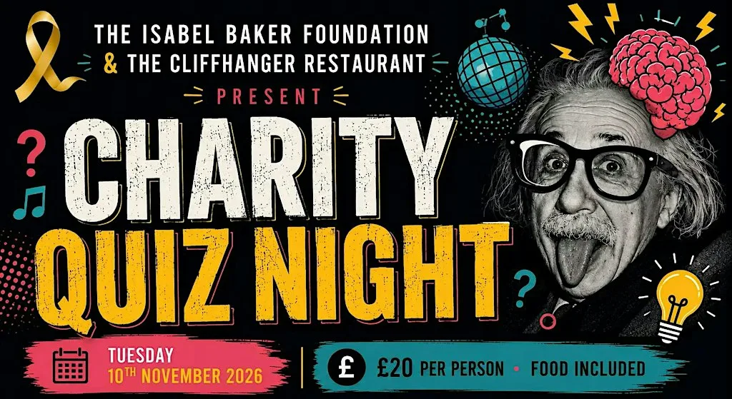 Charity Quiz Night - supporting The Isabel Baker Foundatiaon at Cliffhanger Restaurant