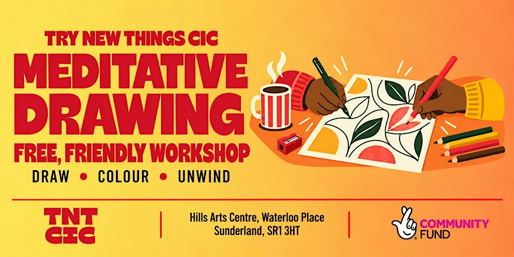 meditative drawing & coloring | Warmth & Wellbeing at HILLS arts centre