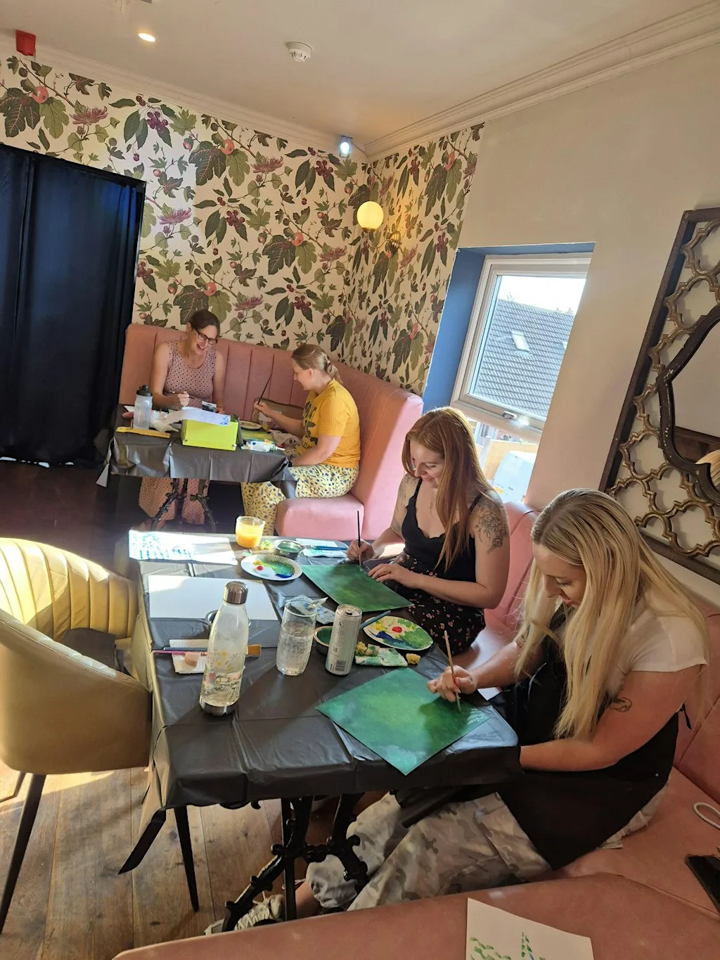 Festive Wine Glass Paint and Sip at Willow & Ram