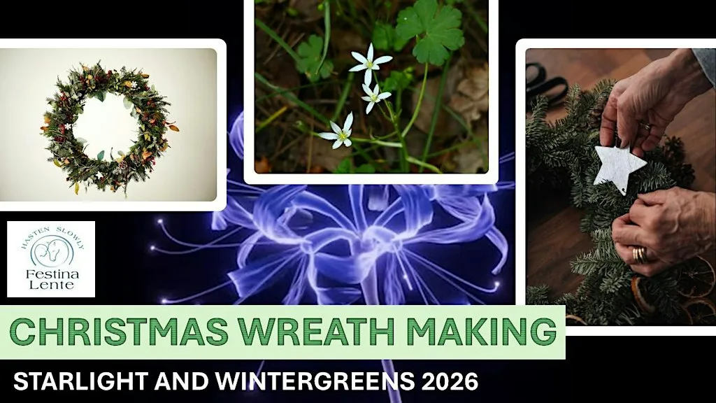 Christmas Wreath Making: Starlight & Evergreens 2026 at Festina Lente