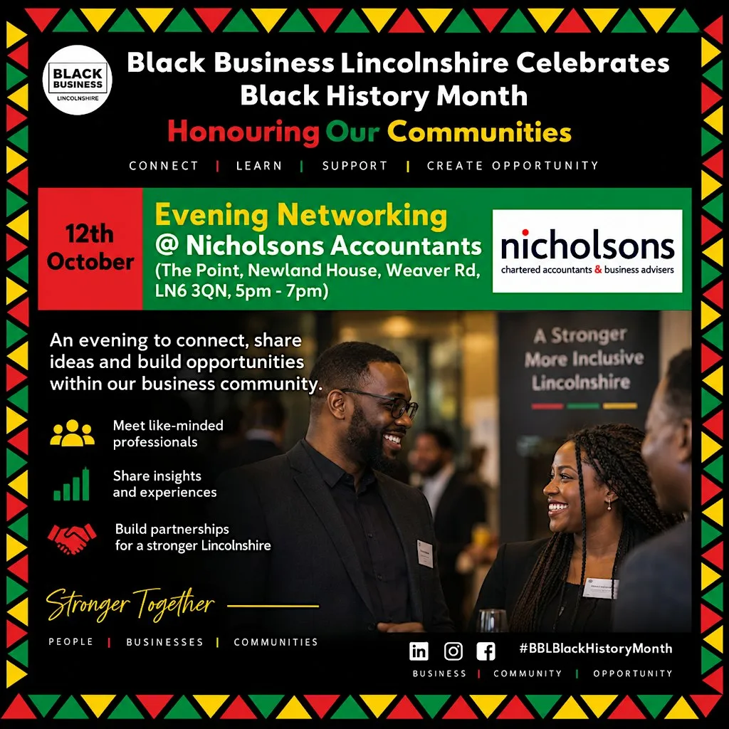 Black History Month: Evening Networking at Nicholsons Accountants at Nicholsons Chartered Accountants