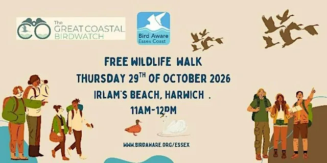 Great Coastal Birdwatch Wildlife Walk - Irlams Beach at West End Lane Car Park