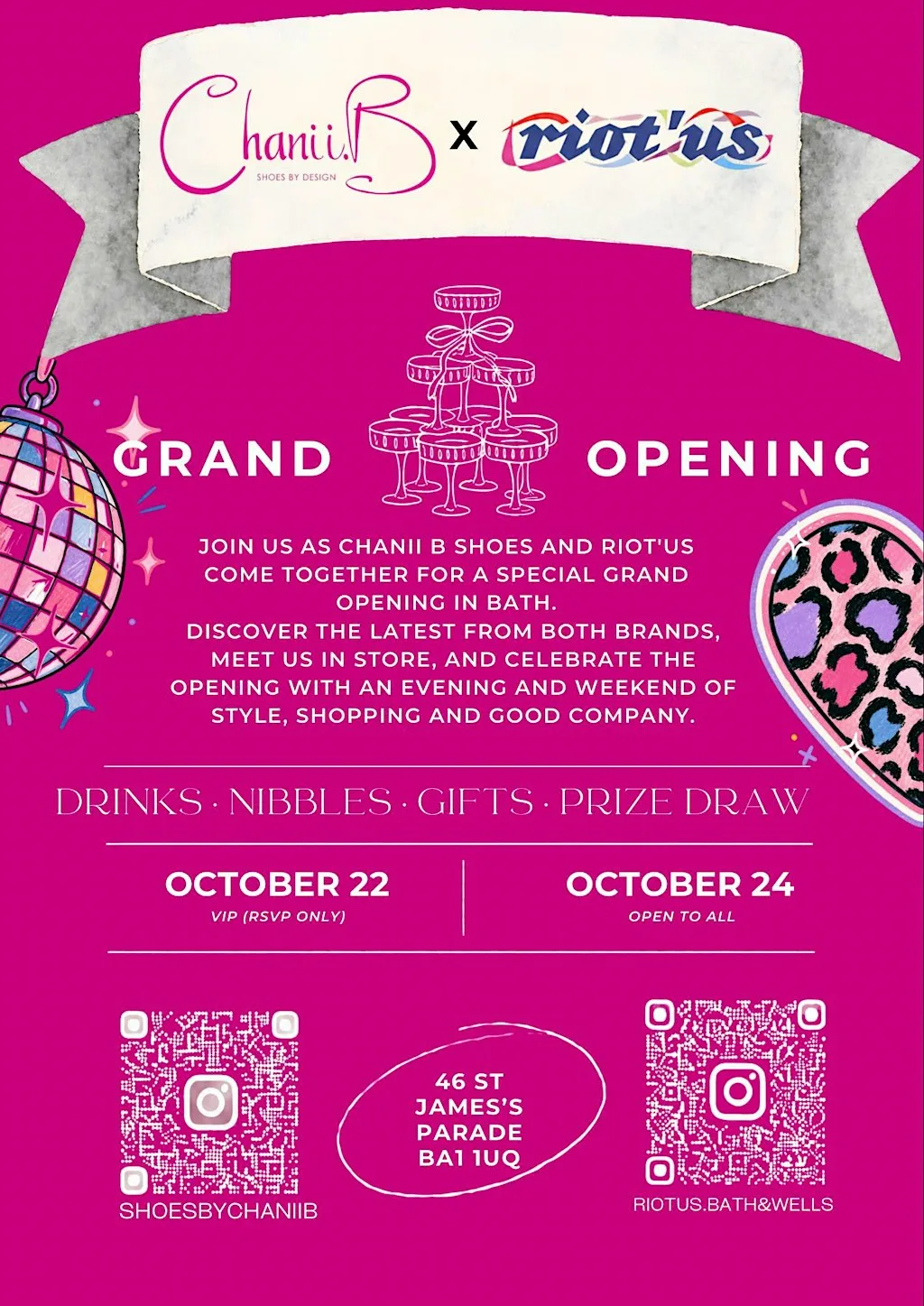 GRAND OPENING CHANII B SHOES X RIOT'US