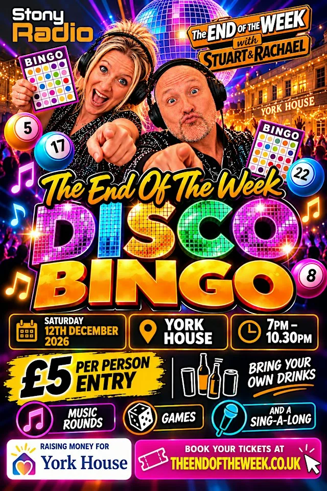 The End Of The Week Disco Bingo With Stuart & Rachael at York House Centre