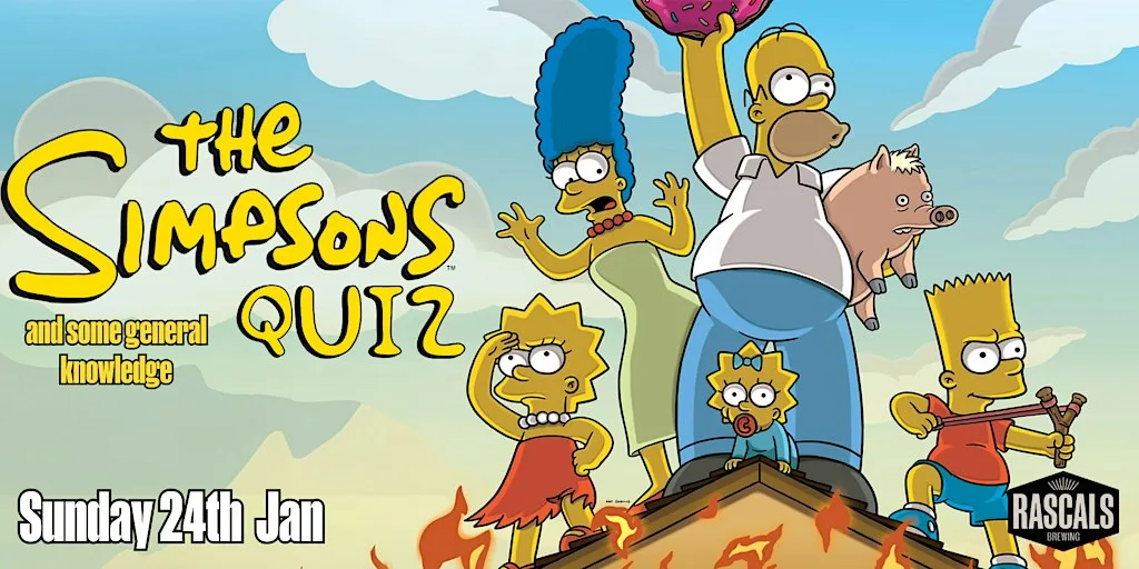 Simpsons - Quiz Night at Rascals Brewery & Pizza Restaurant