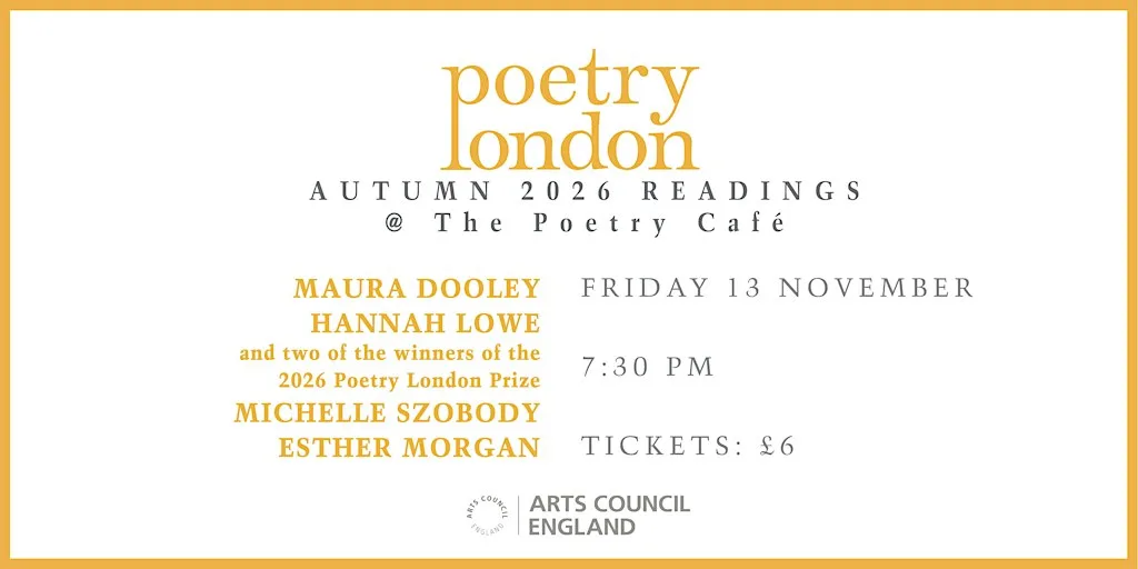 Poetry London Autumn 2026 Readings