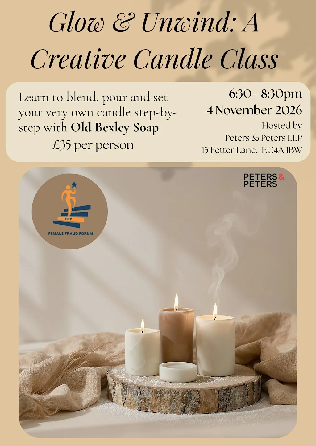 The FFF presents: Glow & Unwind: A Creative Candle Class