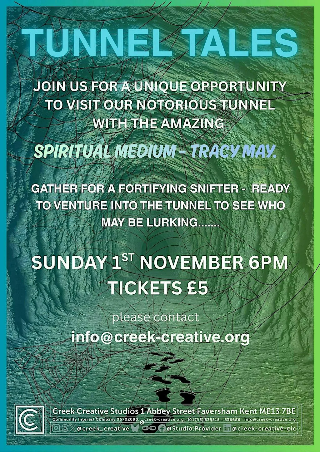 Tunnel Tales at Creek Creative Studios + Gallery Kitchen Cafe
