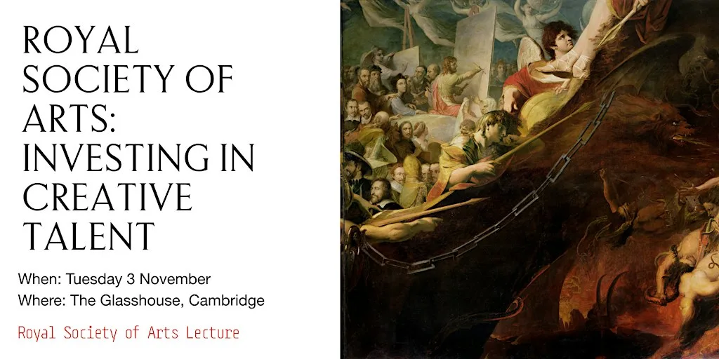 RSA Lecture: Investing in Creative Talent