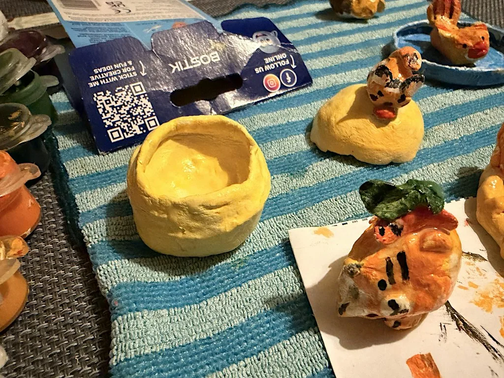 Sip and Relax and make air dry charms