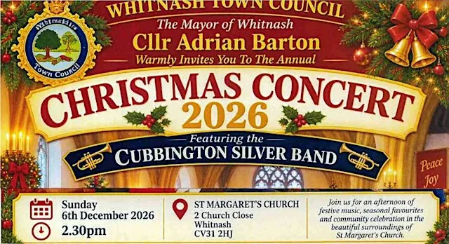 Whitnash Town Council & St Margaret's Church Present a Christmas Concert at St Margarets Church