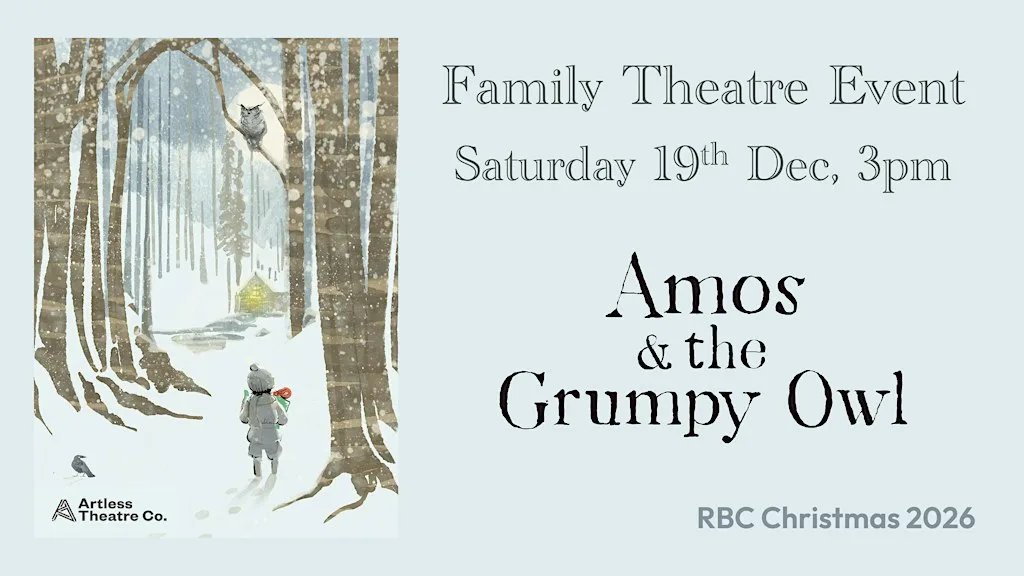 Family Theatre Show — Amos & the Grumpy Owl — Christmas Event in Rochester at Rochester Baptist Church