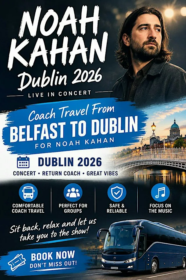Bus to Noah Kahan Dublin 2026