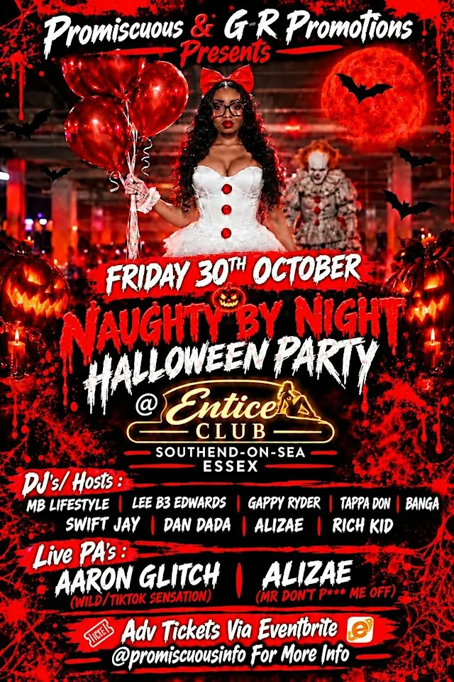Naughty By Night - Halloween Party at Entice Gentlemen's Club