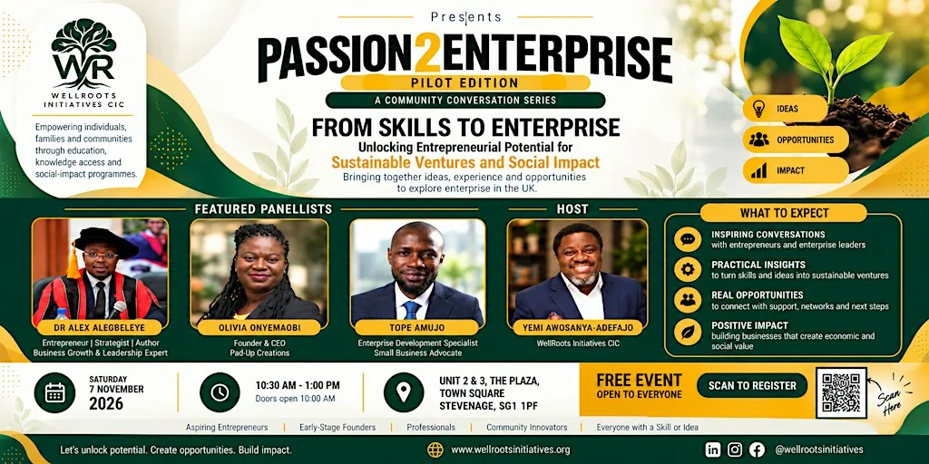 Passion 2 Enterprise (P2E) – From Skills to Enterprise | Pilot Edition