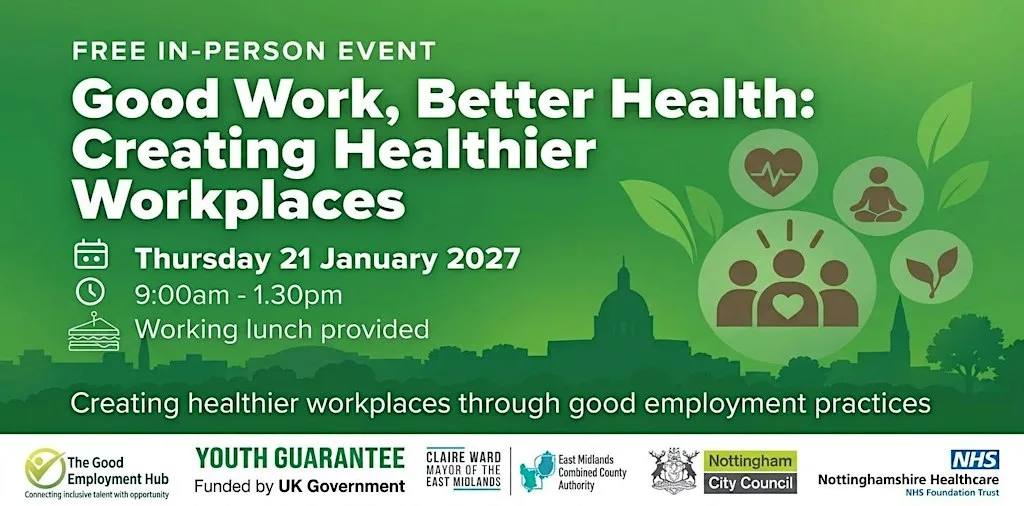 Free Good Work, Better Health: Creating Healthier Workplaces Event at New Art Exchange