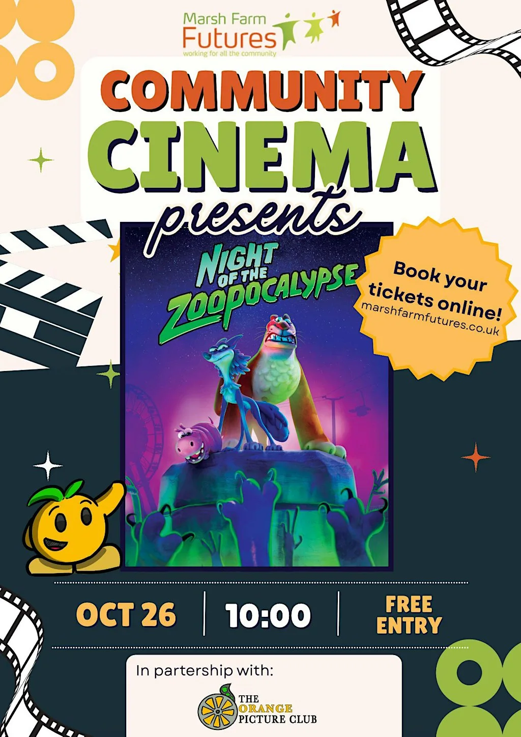 Marsh Farm Futures Community Cinema: Night of the Zoopocalypse at Marsh Farm Futures