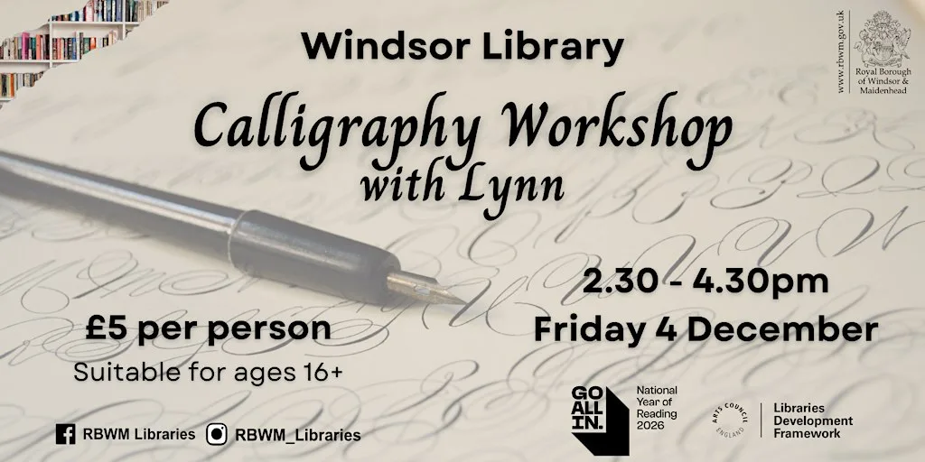Calligraphy Workshop with Lynn (4 December)